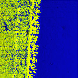 (Figure 3) Conductivity map of electrode structure.