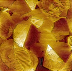 (Figure 2) AFM topography image of BaTiO3 ceramic.