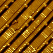 (Figure 2) Correlative AFM image of specific area of transistor structures.